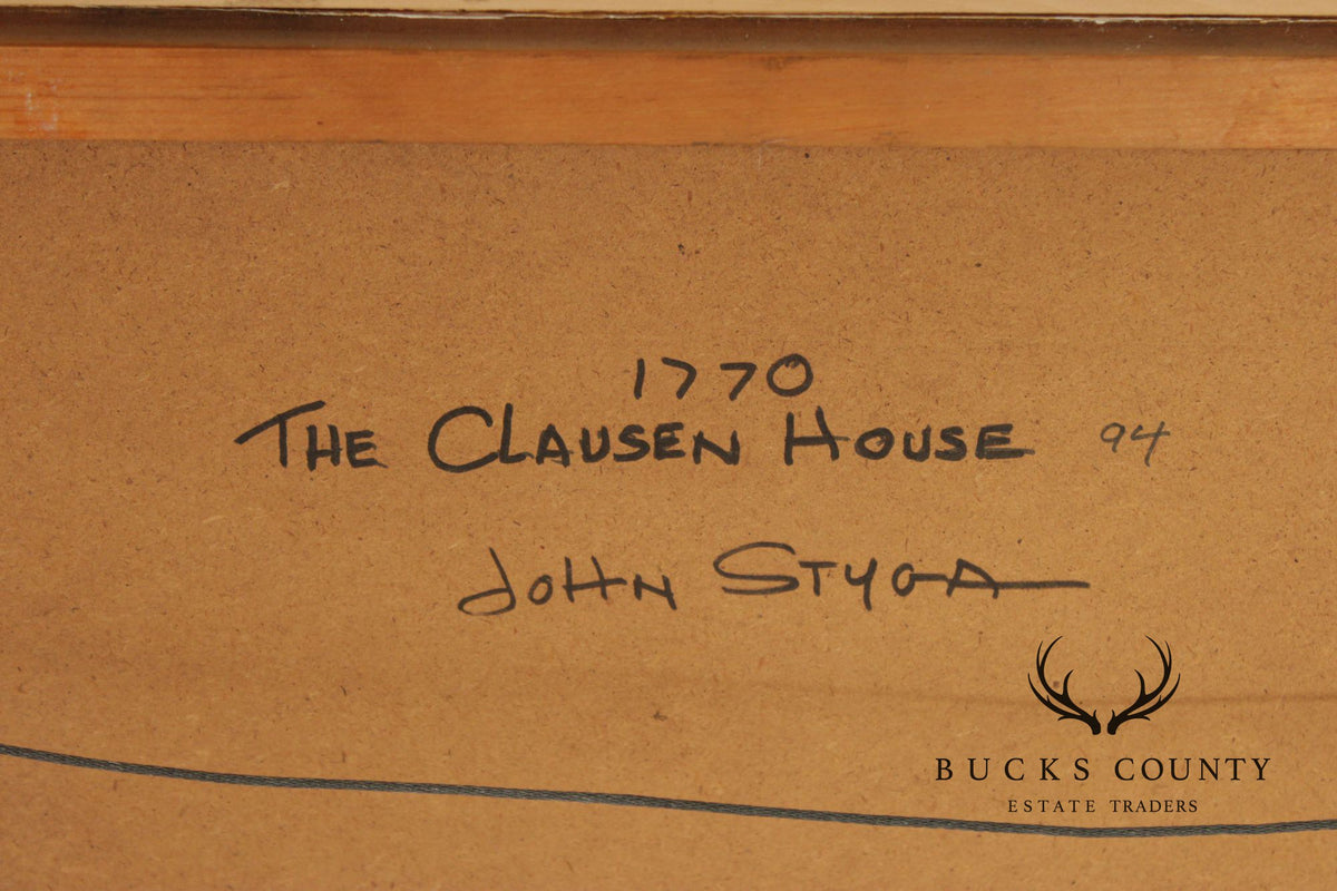 John Styga Oil Painting, 'The Clausen House'