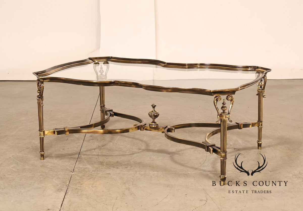 Maitland Smith Glass Top 'Venice' Coffee Table