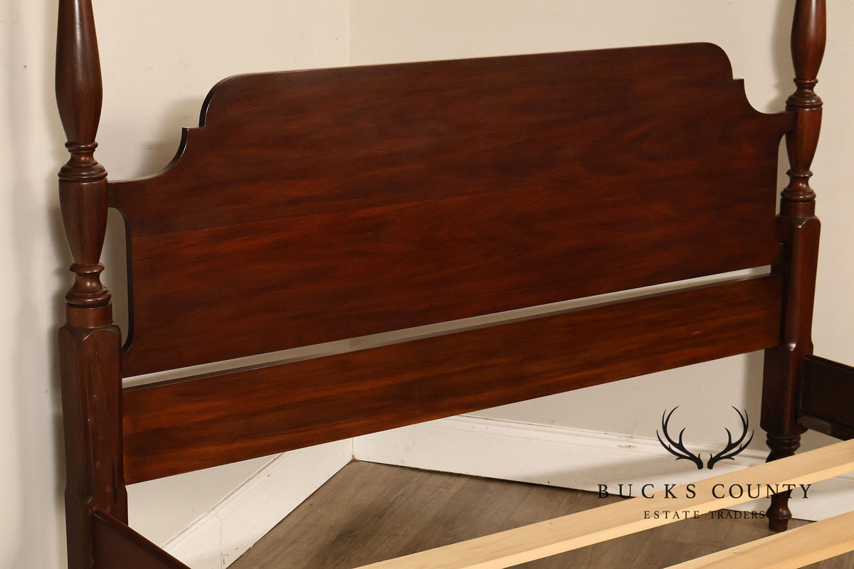 Henkel Harris Virginia Galleries Federal Style Mahogany Queen Poster Bed
