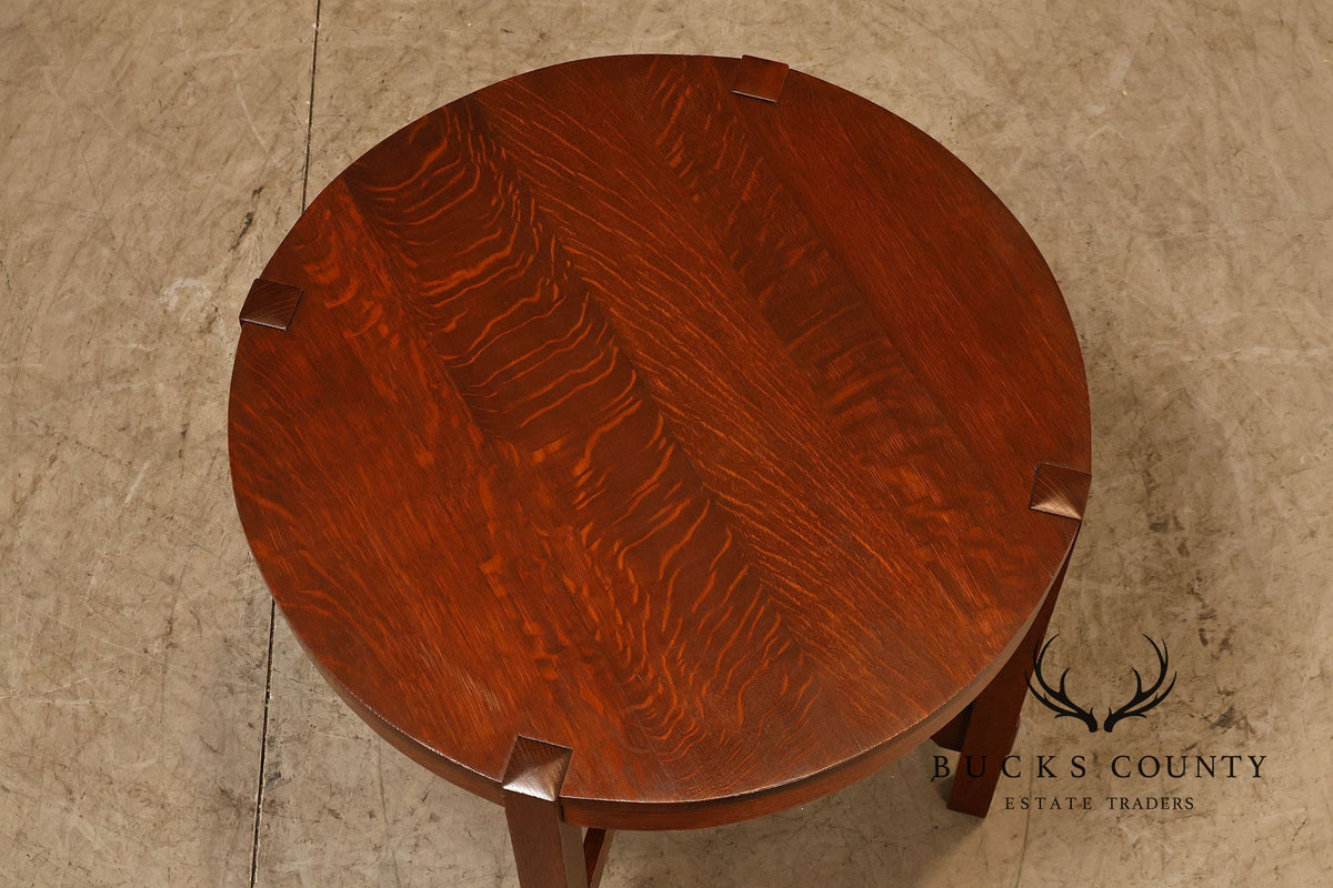Antique Gustav Stickley Model 644 Mission Oak Round Table