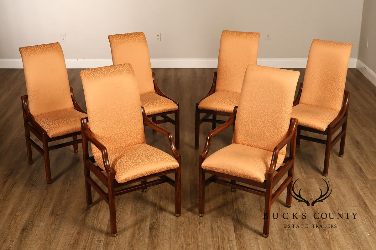 Henredon 'Scene One' Set of Six Oak Dining Chairs