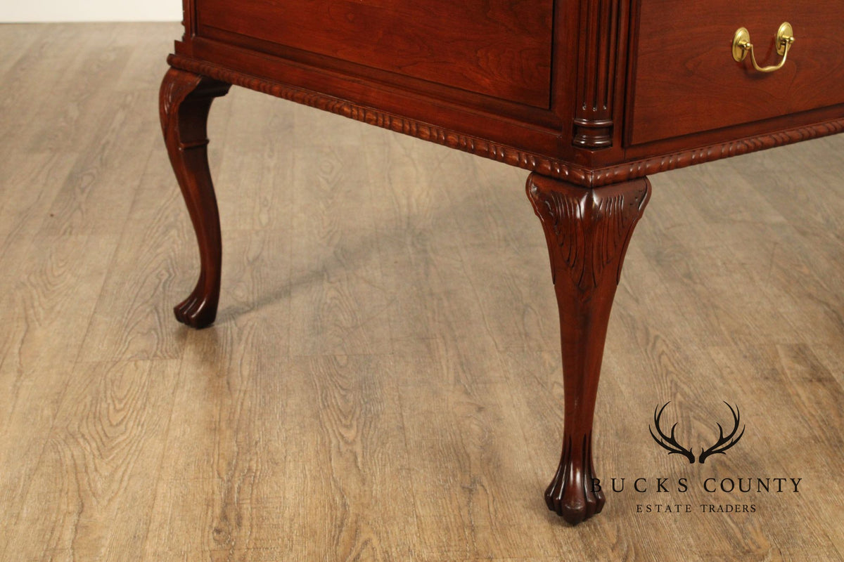 Harden Georgian Style Cherry Leather Top Executive Writing Desk