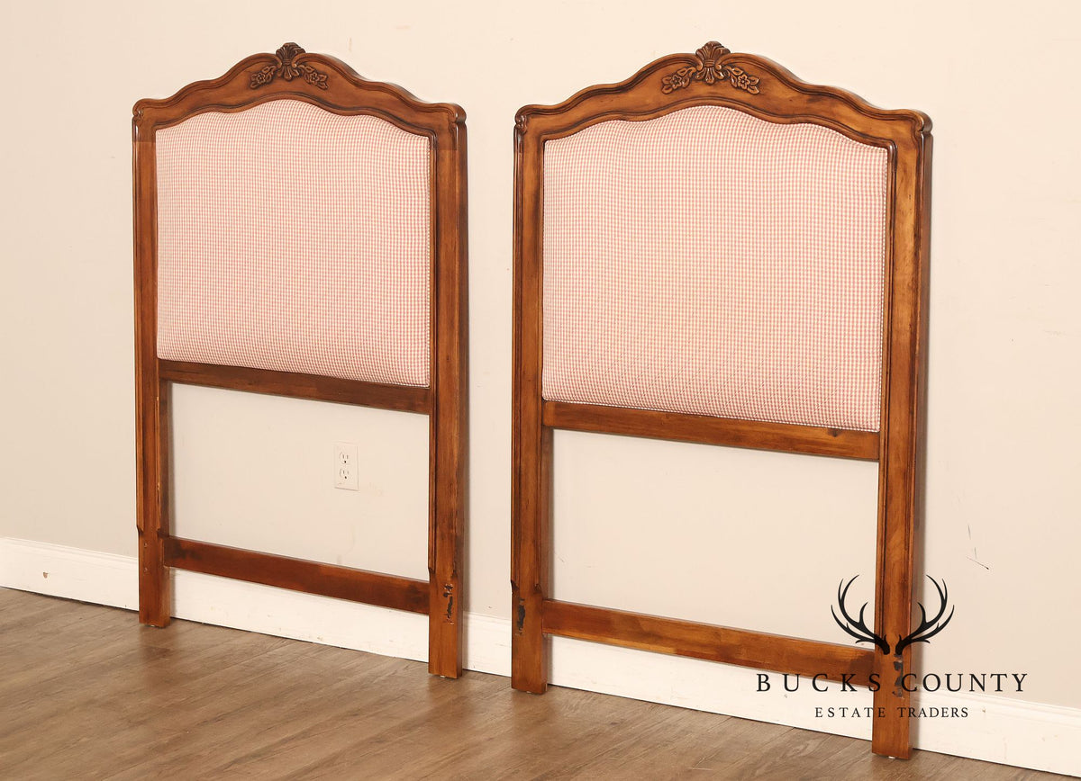 Drexel Heritage French Louis XV Style Pair of Twin Headboards