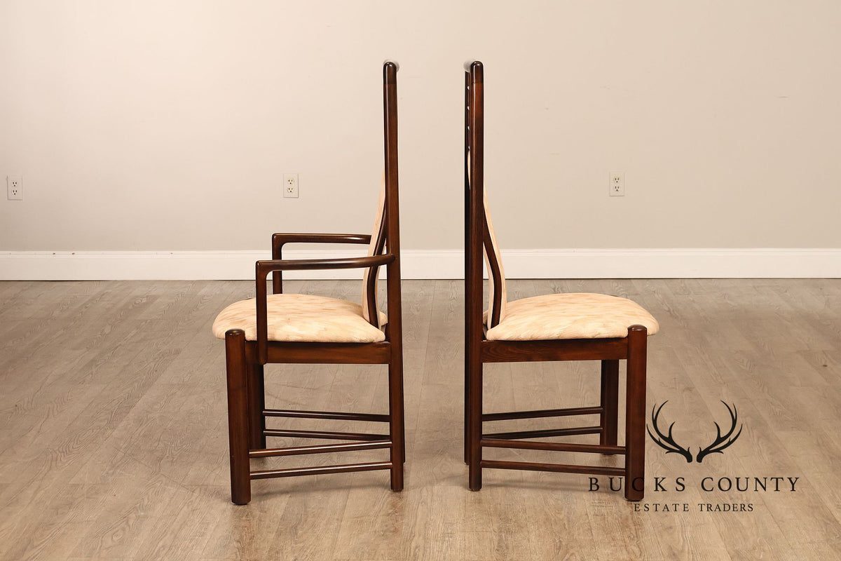 Boltinge Stolefabrik A/S Danish Modern Set Of Six Upholstered Dining Chairs