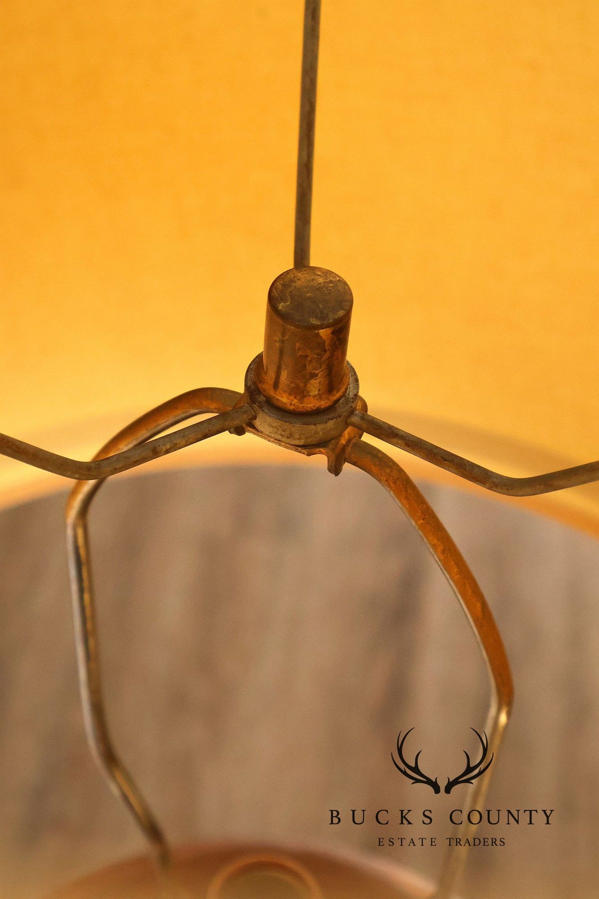Mid Century Modern Glazed Ceramic Table Lamp