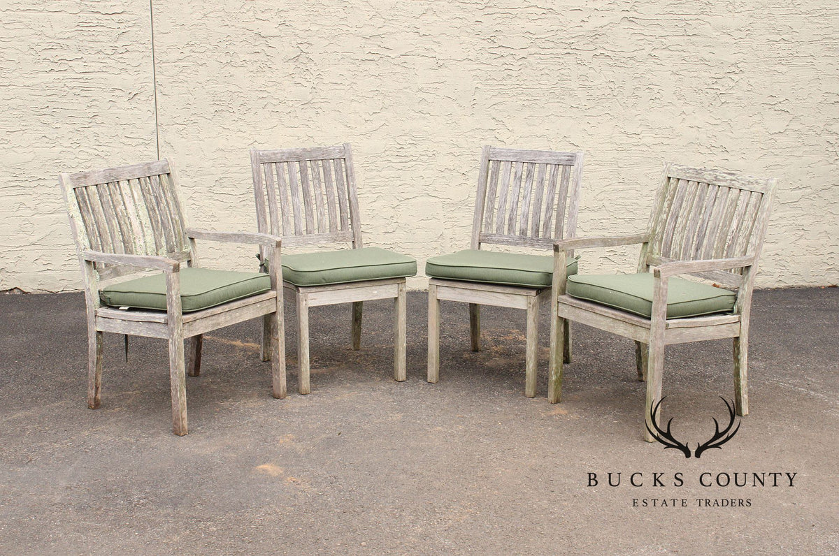 Gloster Teak Outdoor Patio Dining Table With Four Chairs
