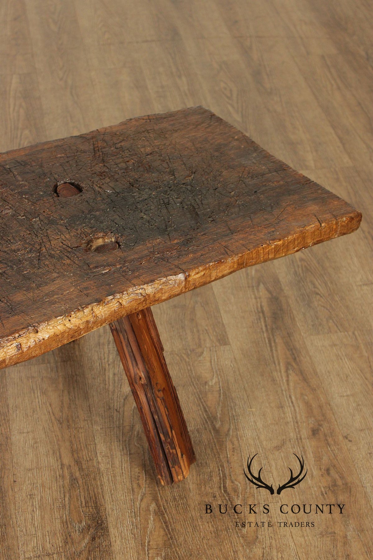 Antique Rustic Long Pig Bench