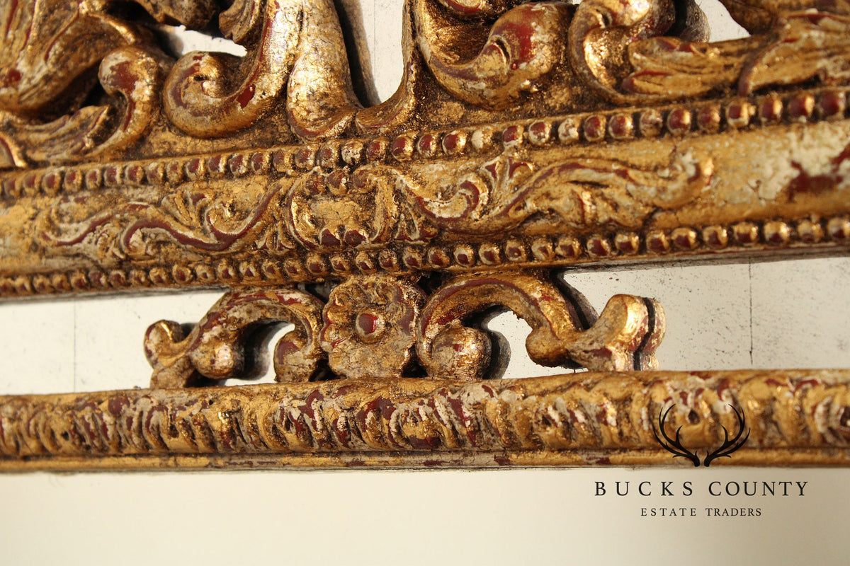 John Richard Italian Rococo Style Giltwood Carved Wall Mirror