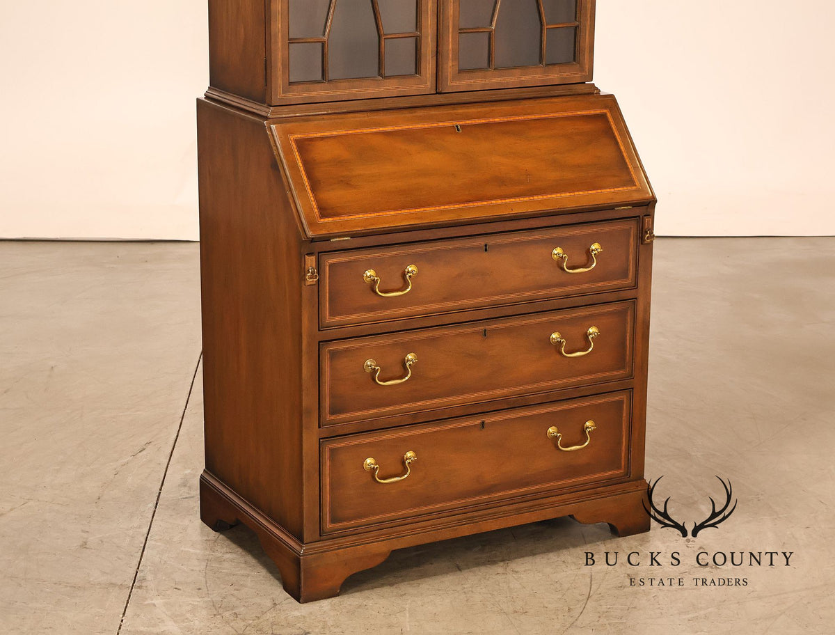 Kittinger Georgian Style Mahogany Secretary Bookcase