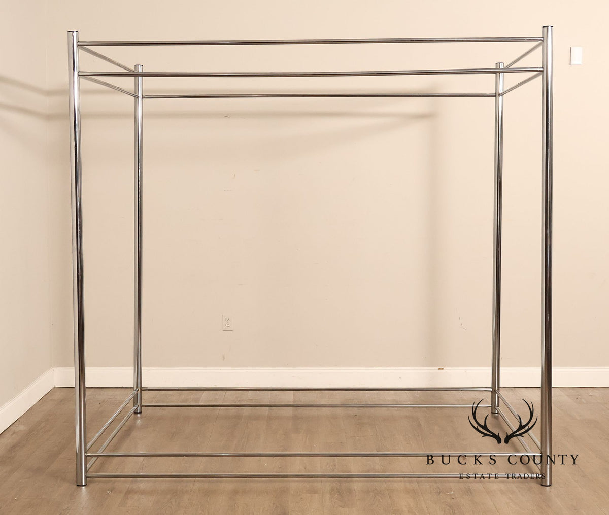 Modern Steel Queen Size Canopy Bedframe