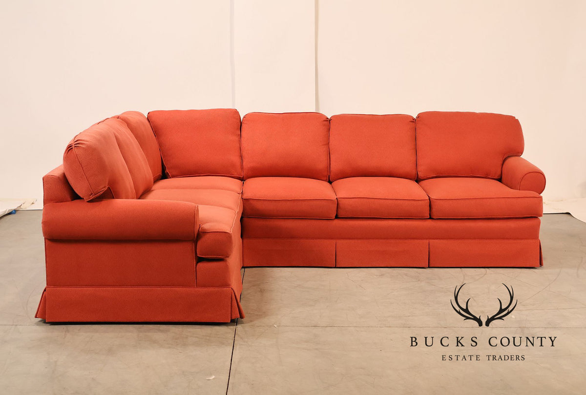 Miles Talbott Left-Facing Custom Upholstered Sectional Sofa