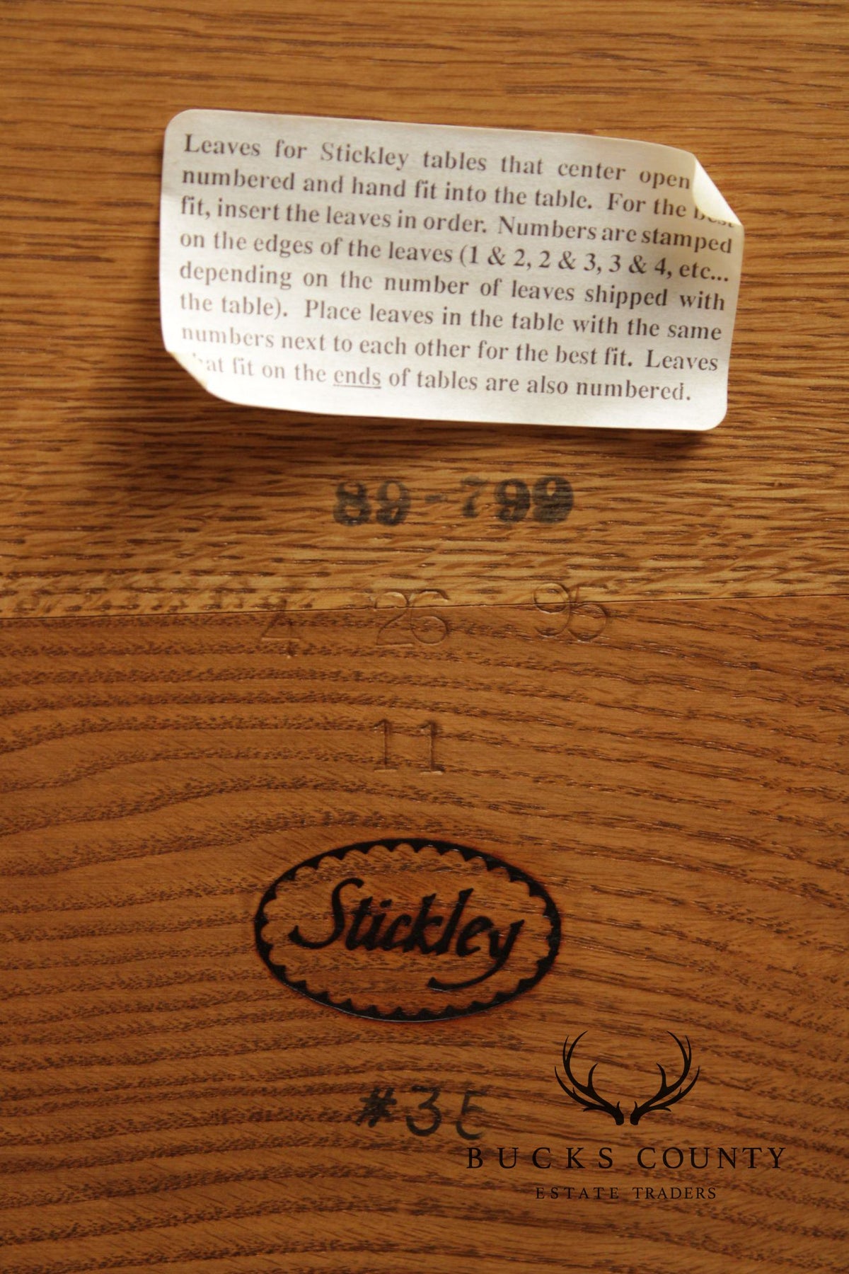Stickley Mission Collection Oak Extendable Dining Table