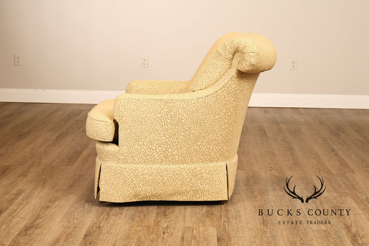 JRS Furniture Pair Of Upholstered Club Chairs