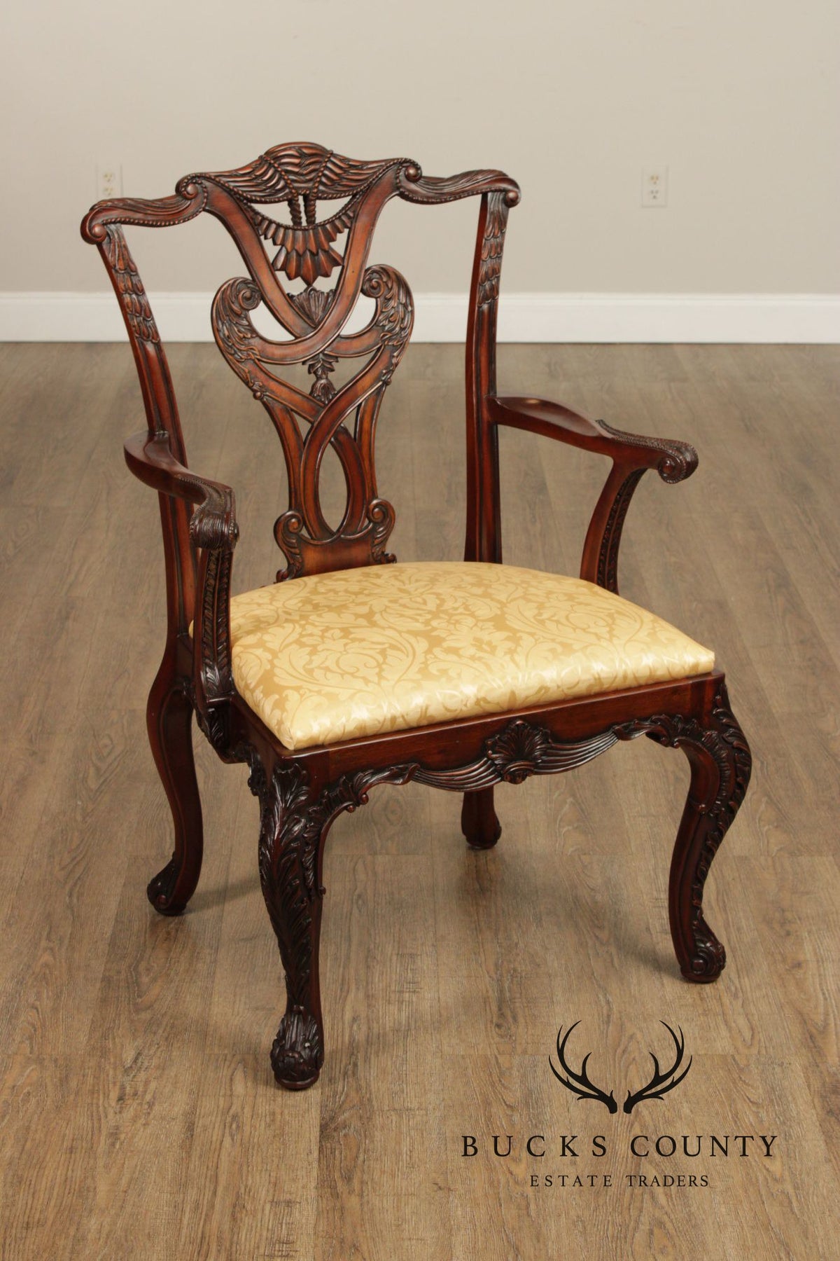 Henredon Natchez Collection Georgian Style Set of Ten Mahogany Dining Chairs