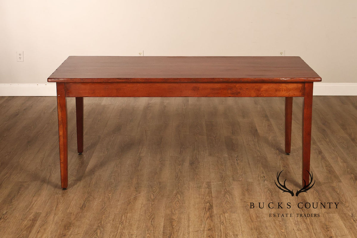 Wright Shaker Style Cherry Dining Table Farmhouse Table
