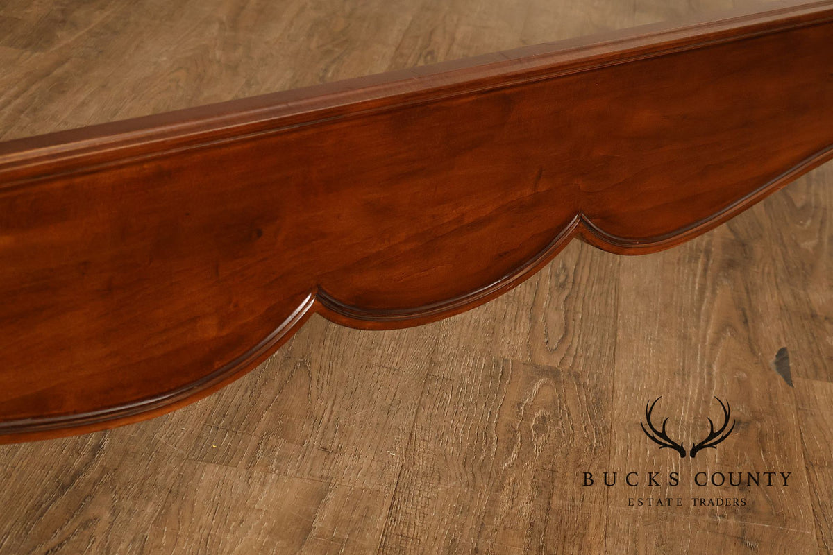 Henredon Carved Cherry King Size Bed Frame