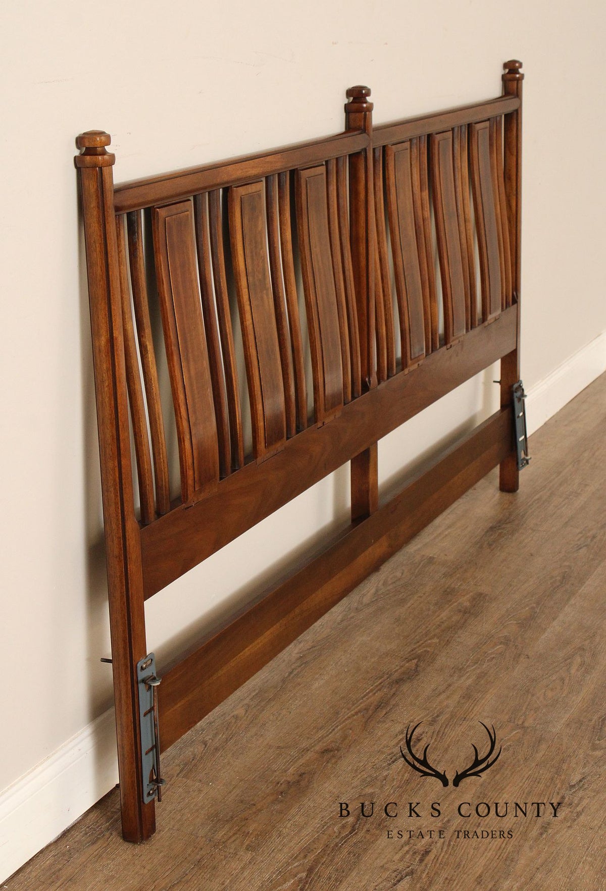 Heritage Mid Century Modern Walnut King Headboard