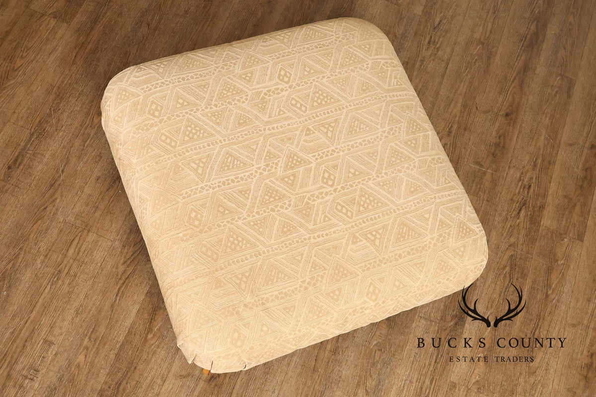 Henredon Upholstered Lounge Chair With Ottoman