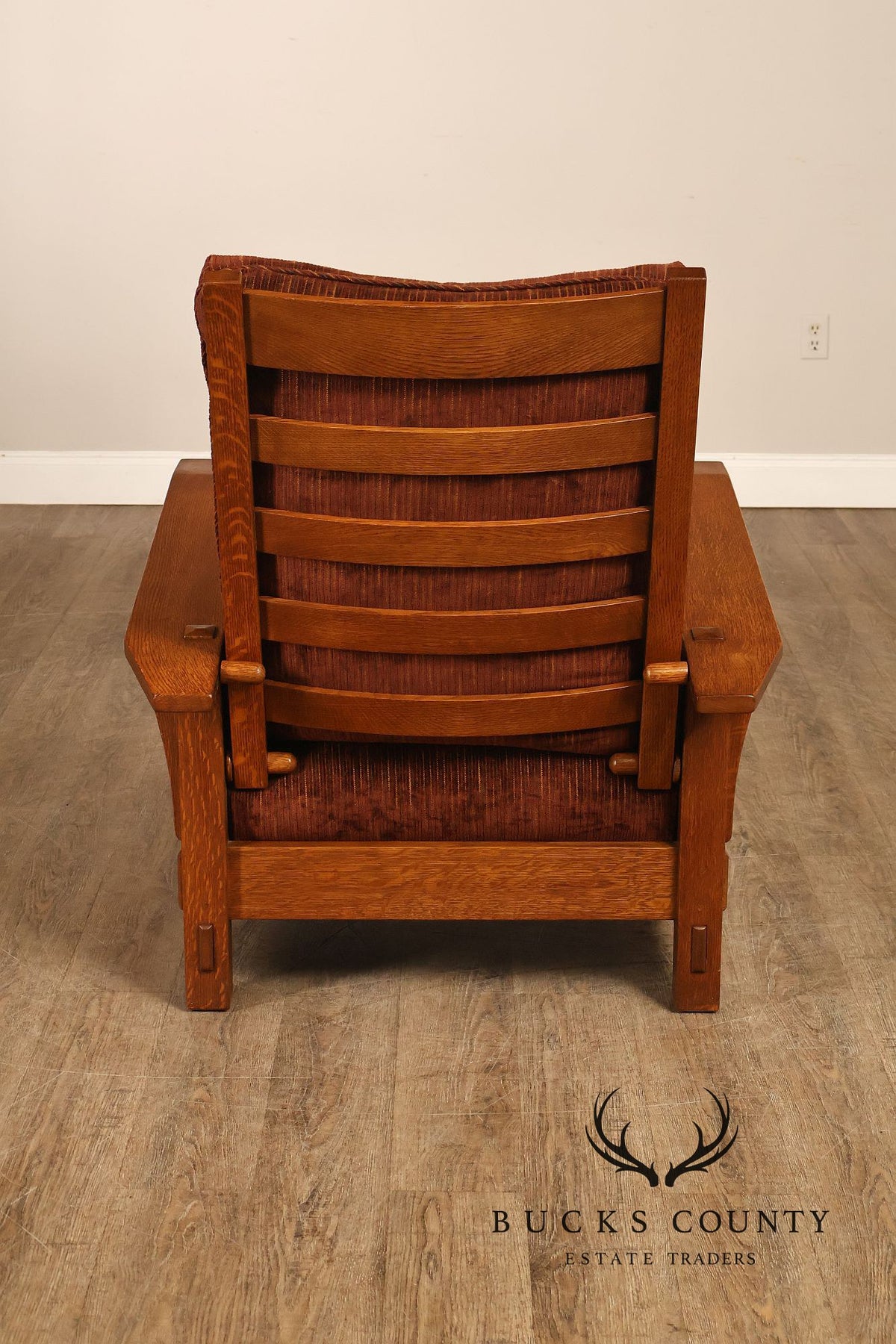 Stickley Mission Collection Oak Spindle Morris Chair