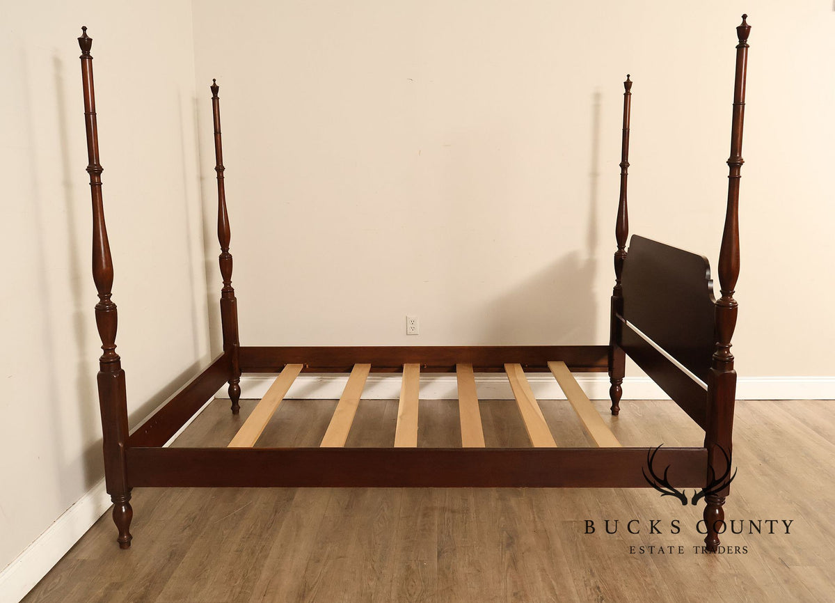 Henkel Harris Virginia Galleries Federal Style Mahogany Queen Poster Bed