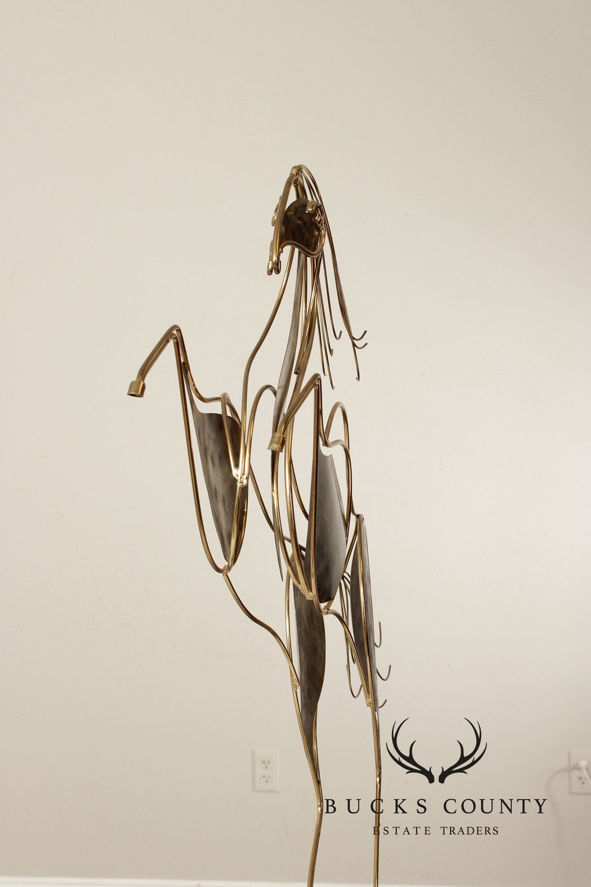 Curtis Jere Post Modern Rearing Horse Sculpture
