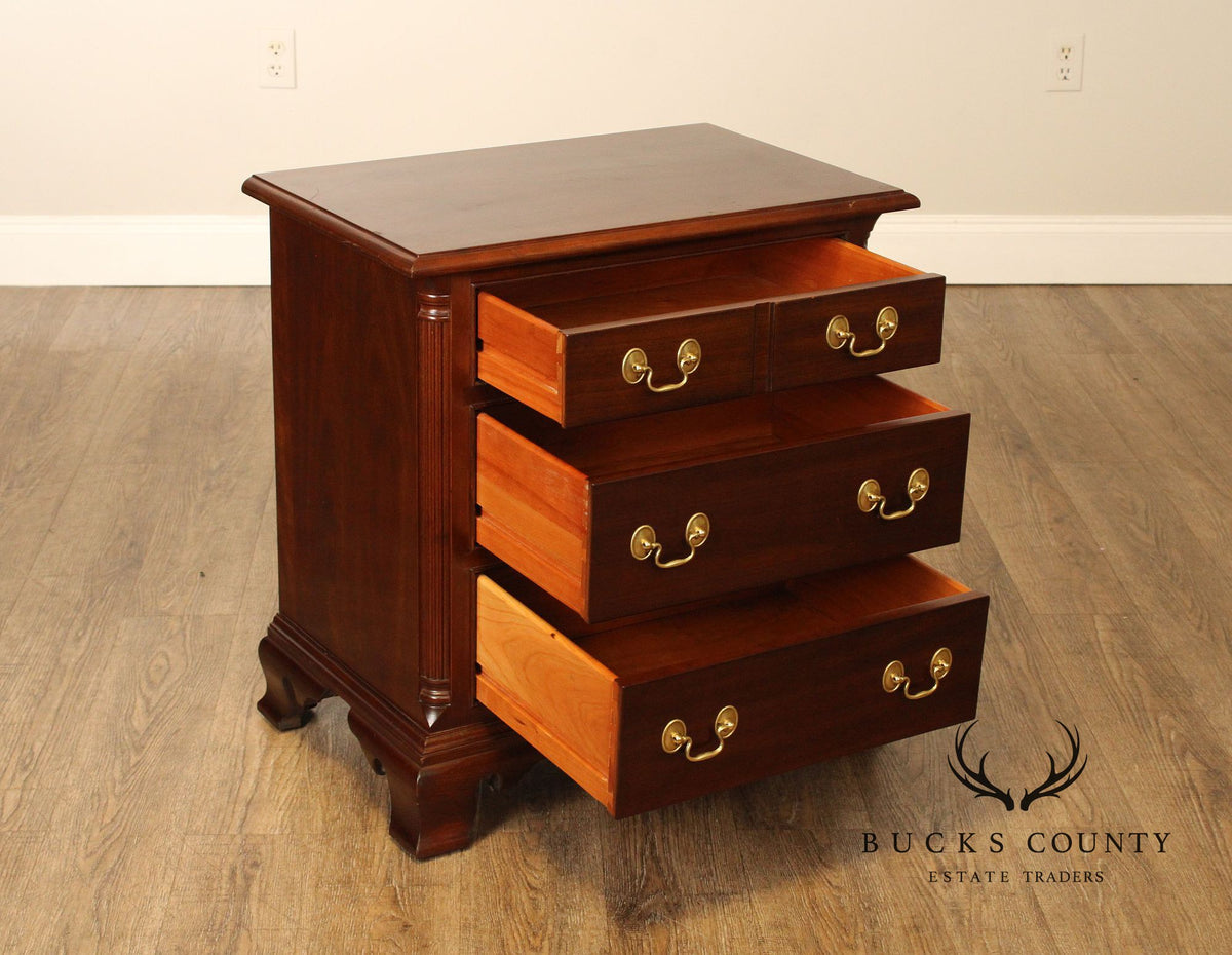 Stickley Chippendale Style Mahogany Nightstand