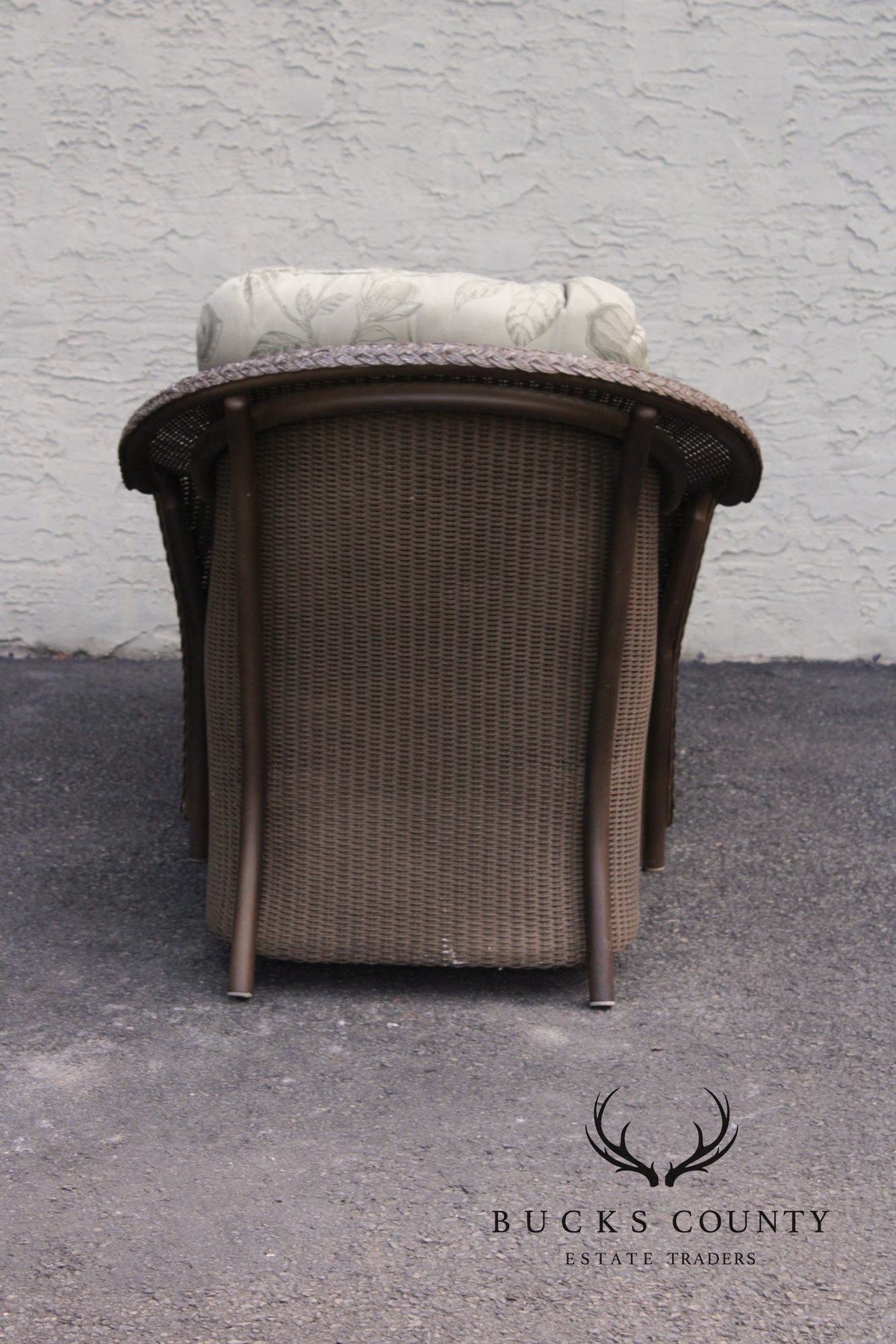 Lloyd Loom Wicker Outdoor Chaise Lounge