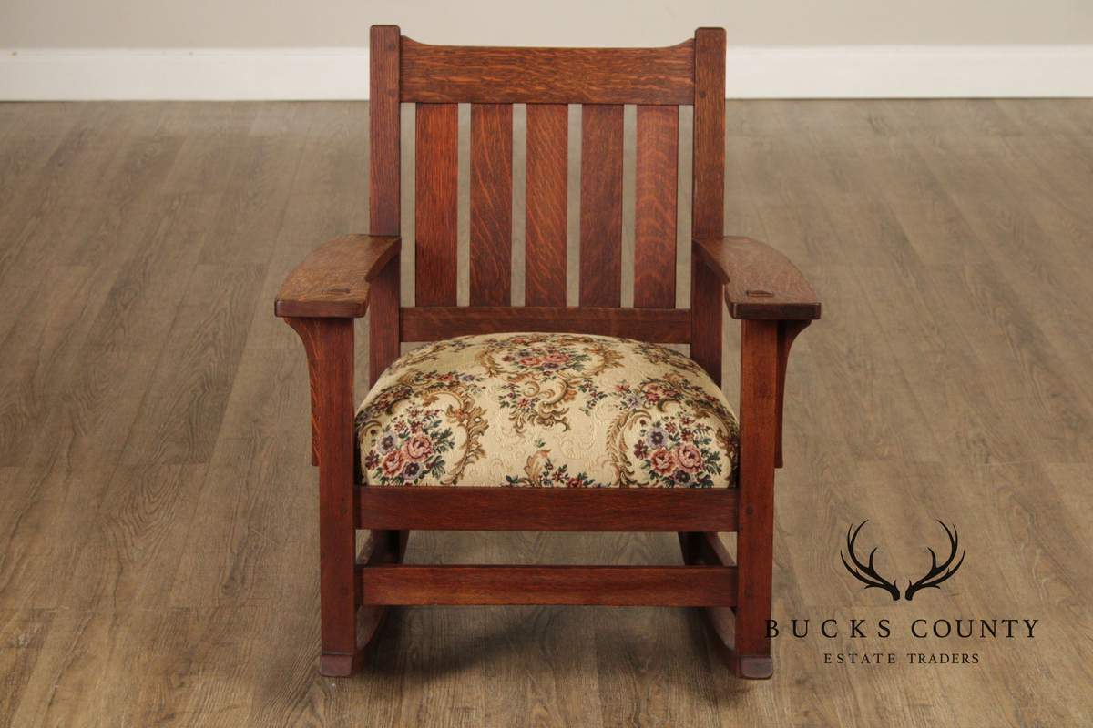 L.&J. G. Stickley Antique Mission Oak Rocker