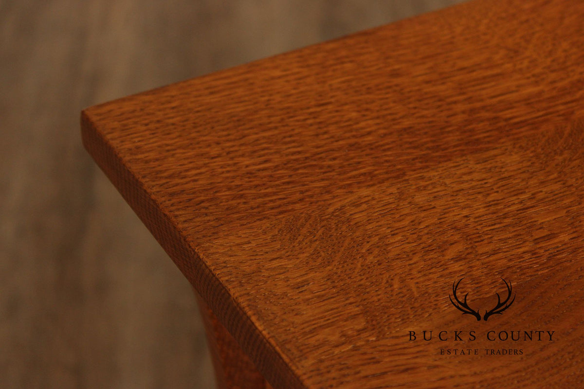Stickley Mission Collection Oak Spindle Lamp Table