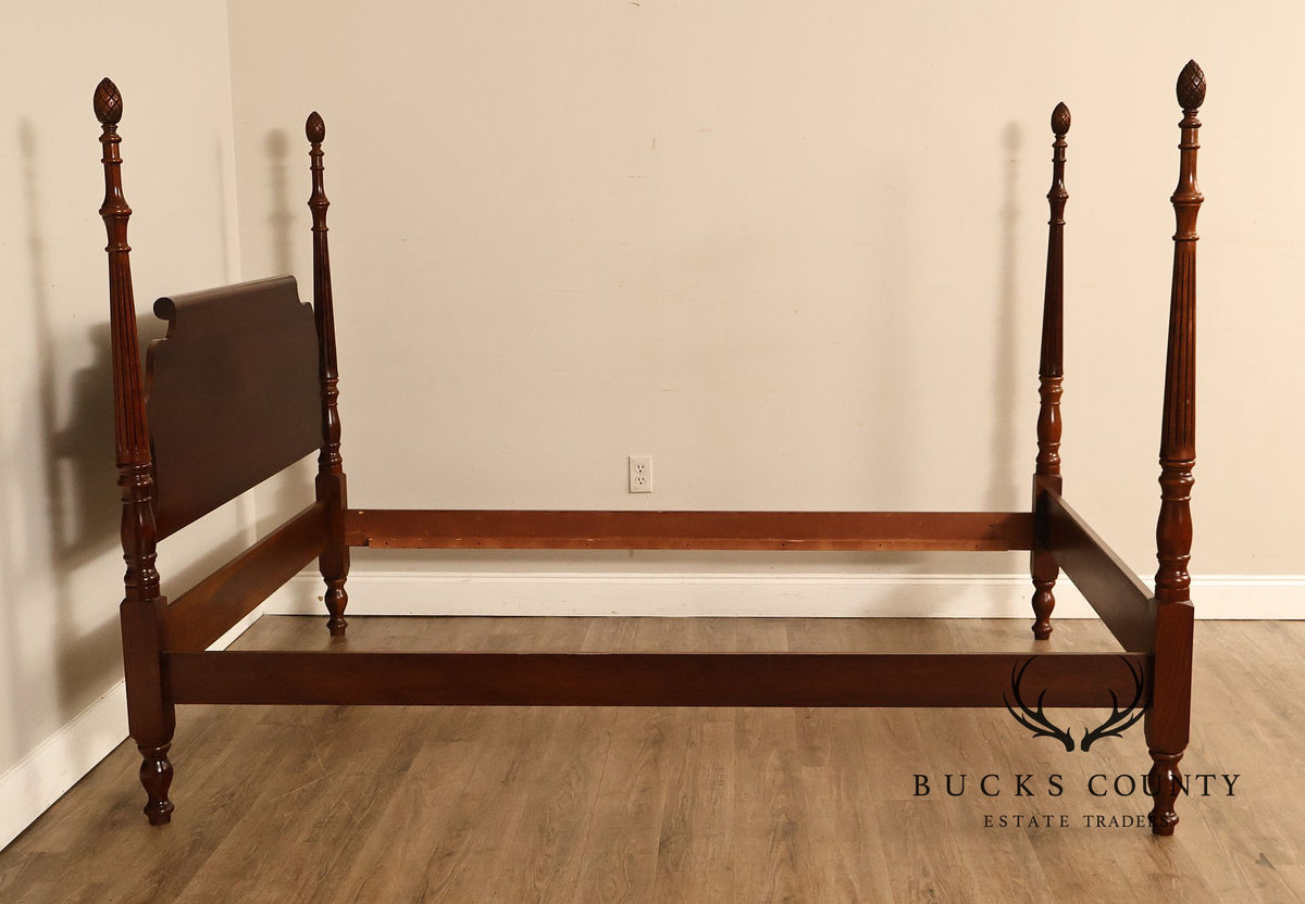 Statton Colonial Revival Cherry Queen Poster Bed