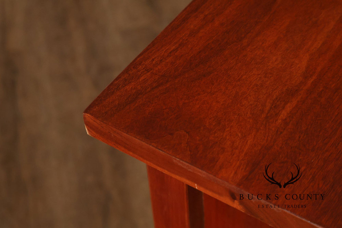 Stickley Mission Collection Harvey Ellis Cherry Three Drawer Nightstands