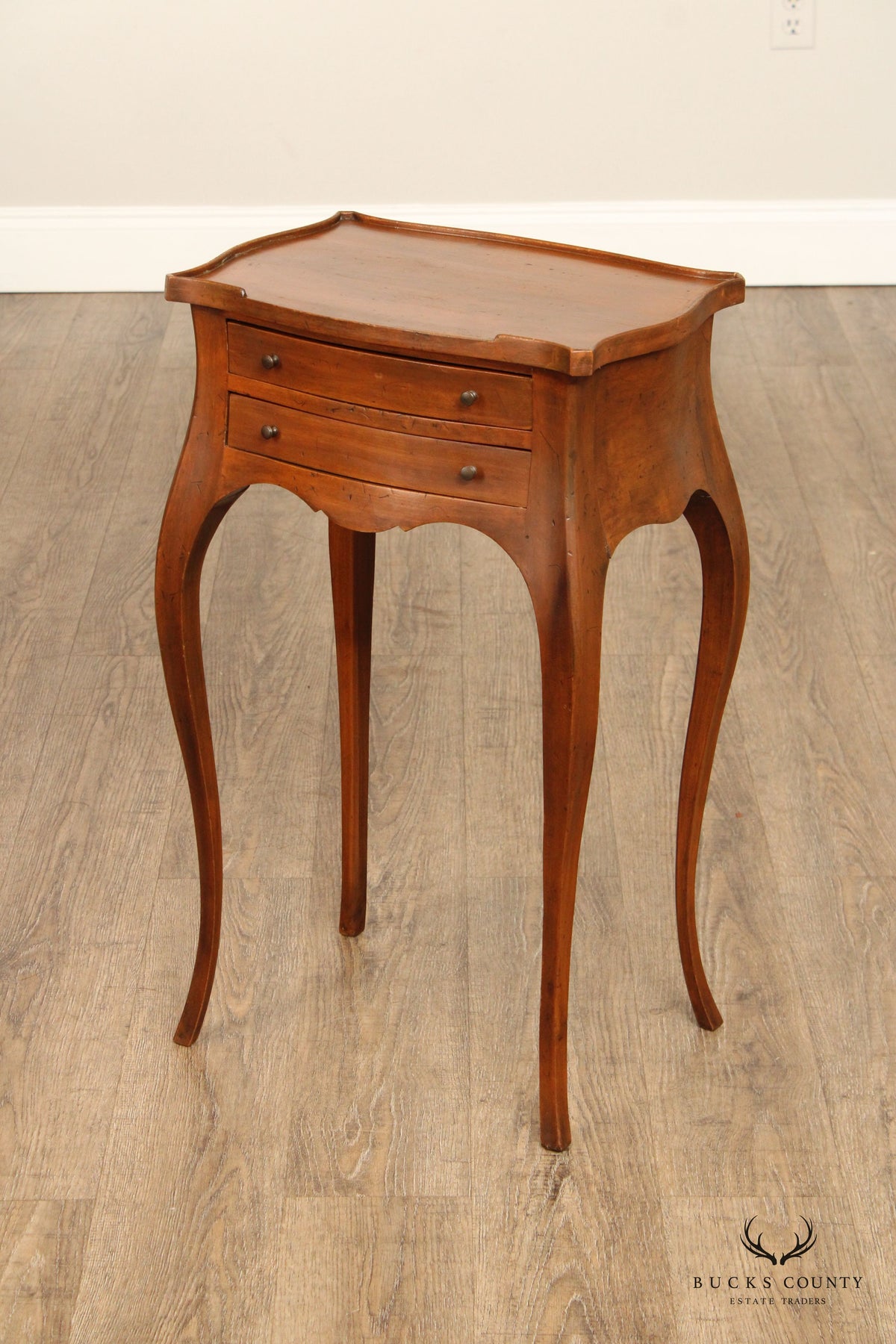 Louis XV Style Carved Wooden Night Stand