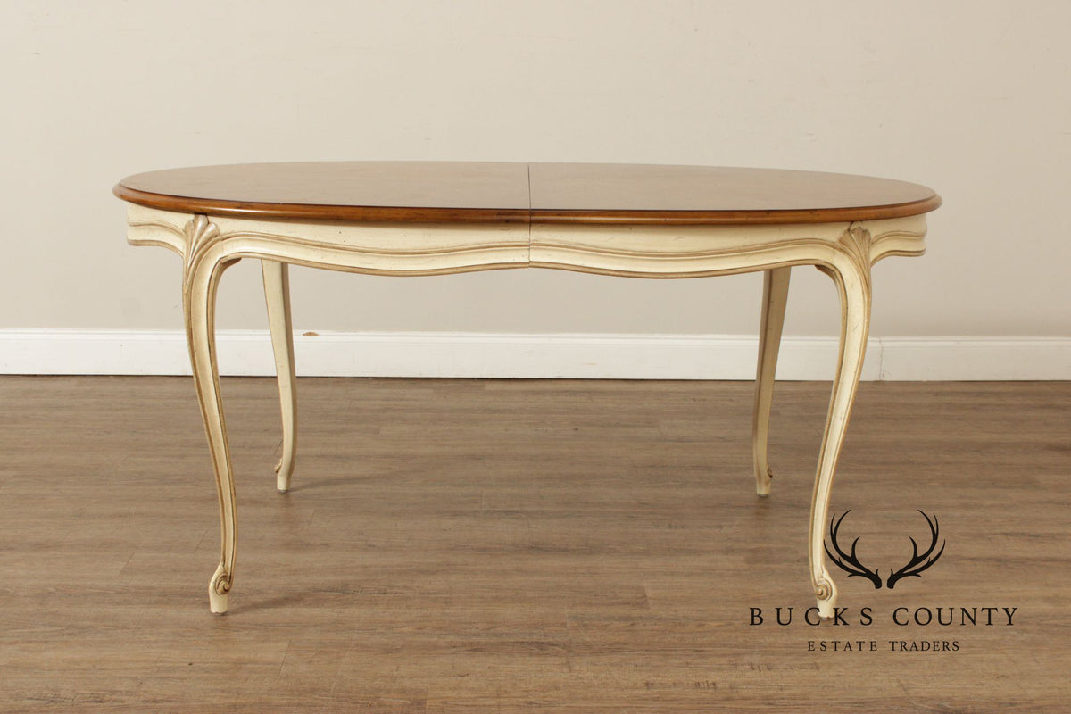 Henredon French Provincial Style Expandable Dining Table