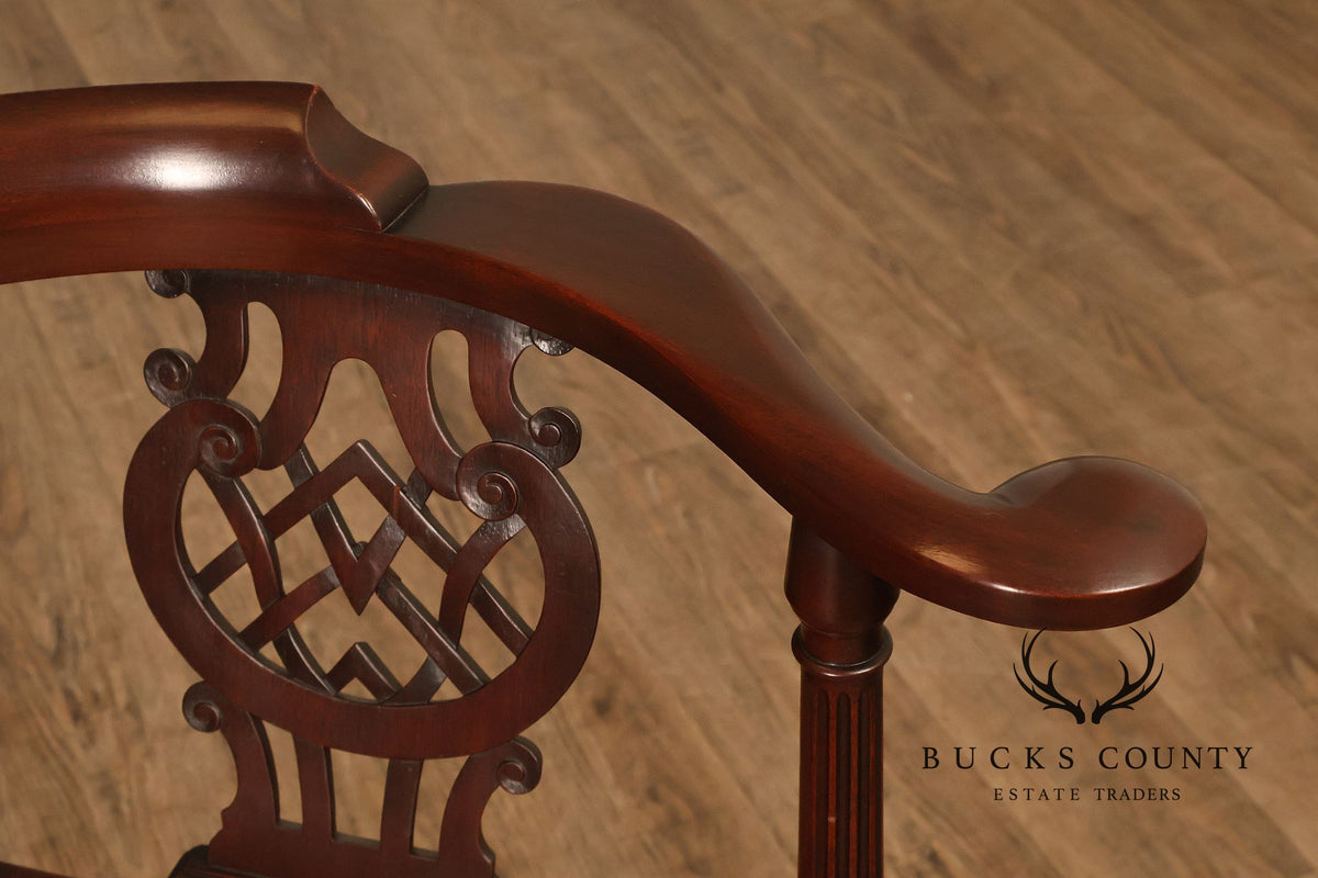 Kittinger Furniture Chippendale Style Mahogany CW-48 Corner Chair