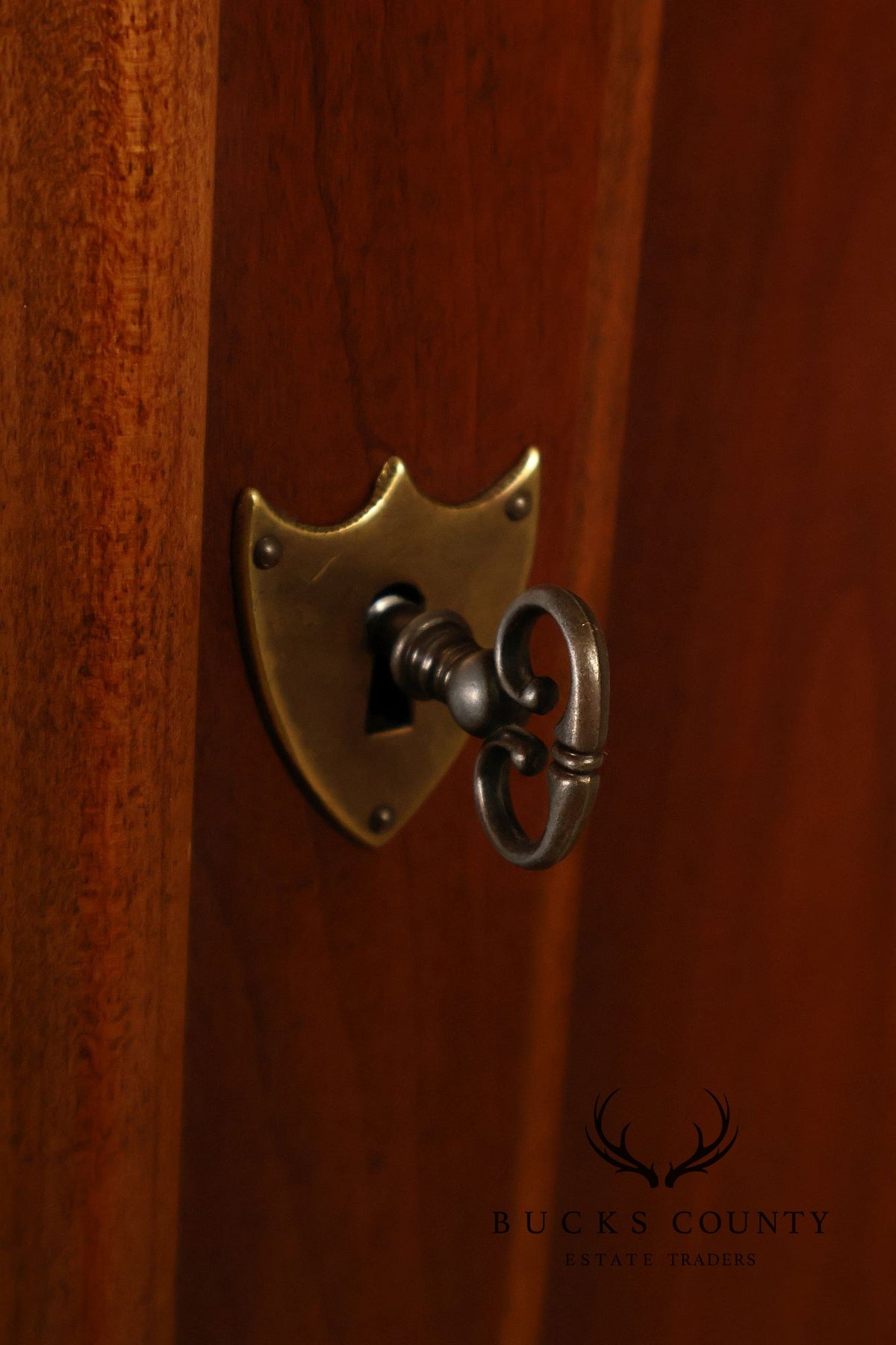 National Mt. Airy Cherry Two-Door Entertainment Armoire