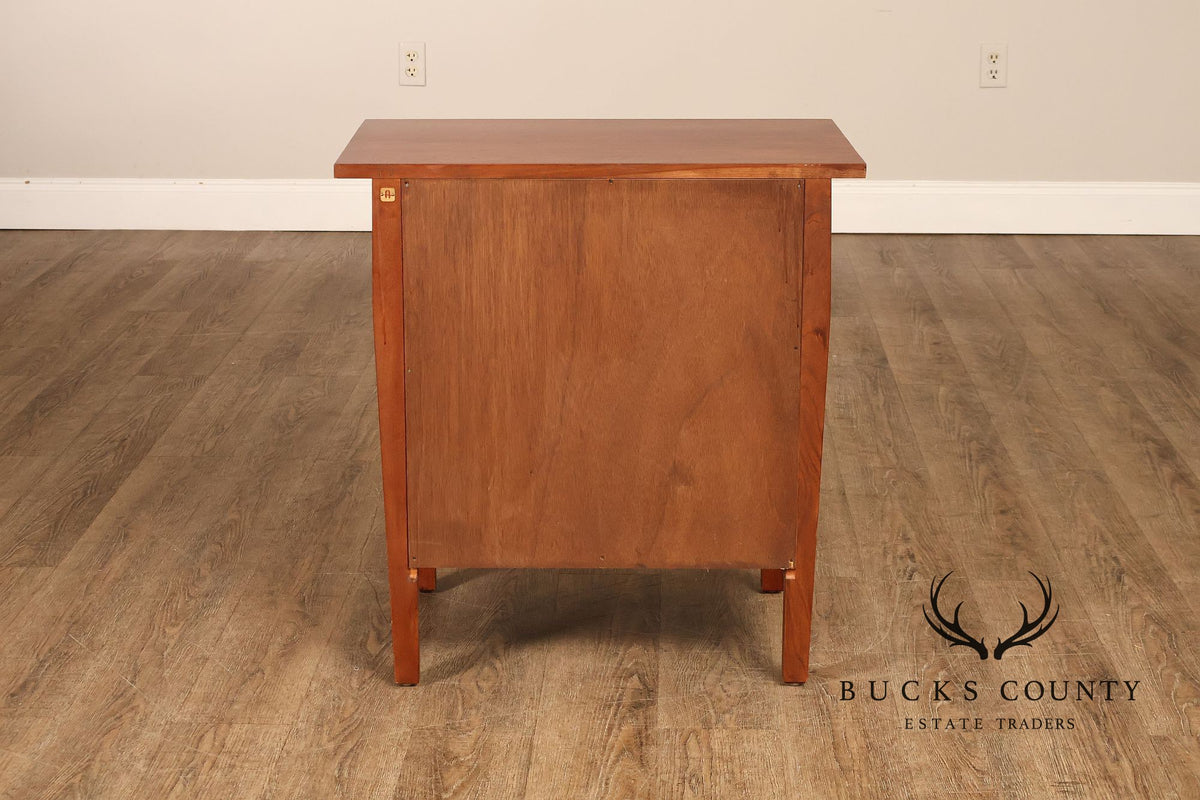 Stickley Mission Collection Harvey Ellis Cherry Three Drawer Nightstands
