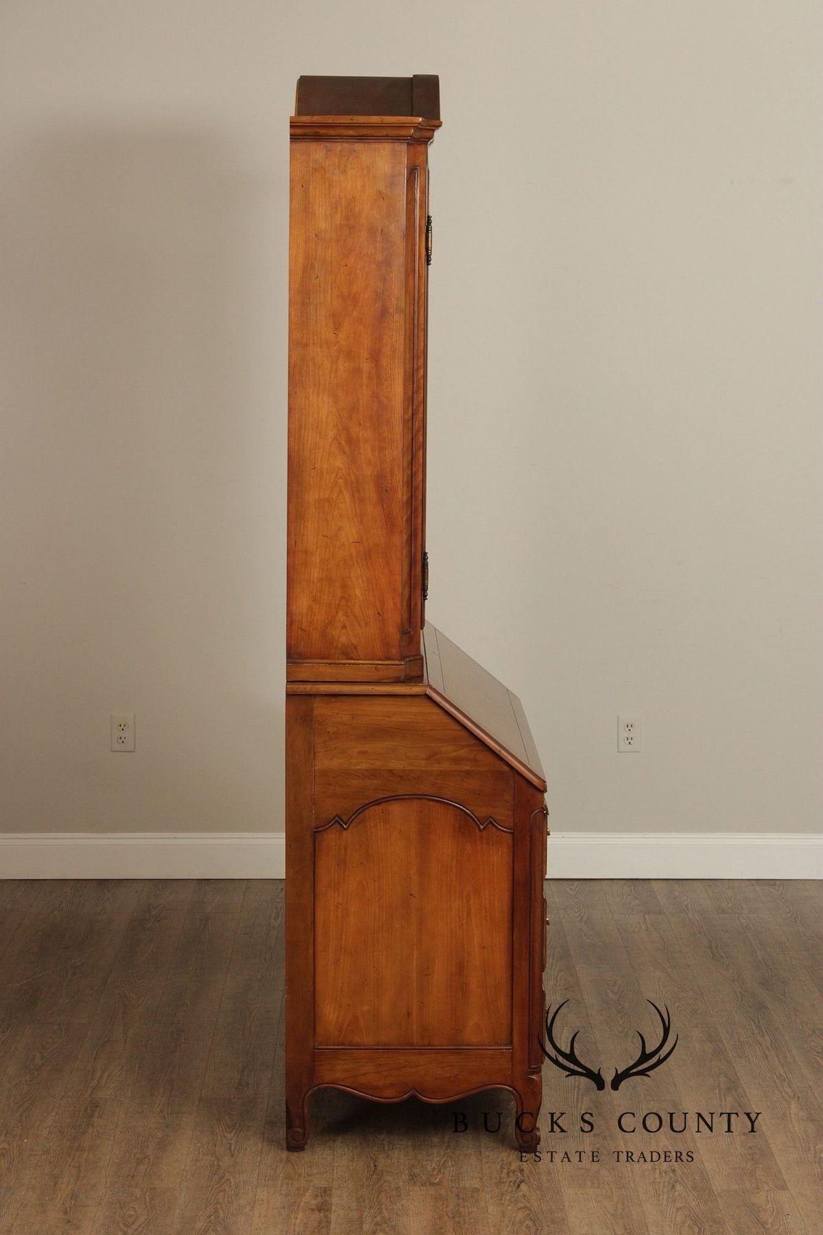 Baker Collector's Edition French Provincial Style Bookcase Top Secretary Desk