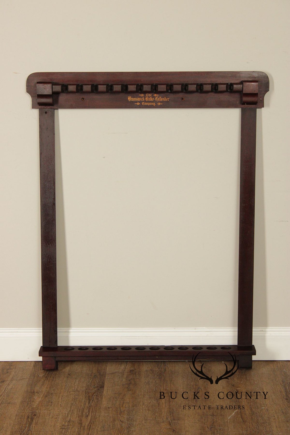 Antique Brunswick Balke Collender Company Billiards Cue Rack