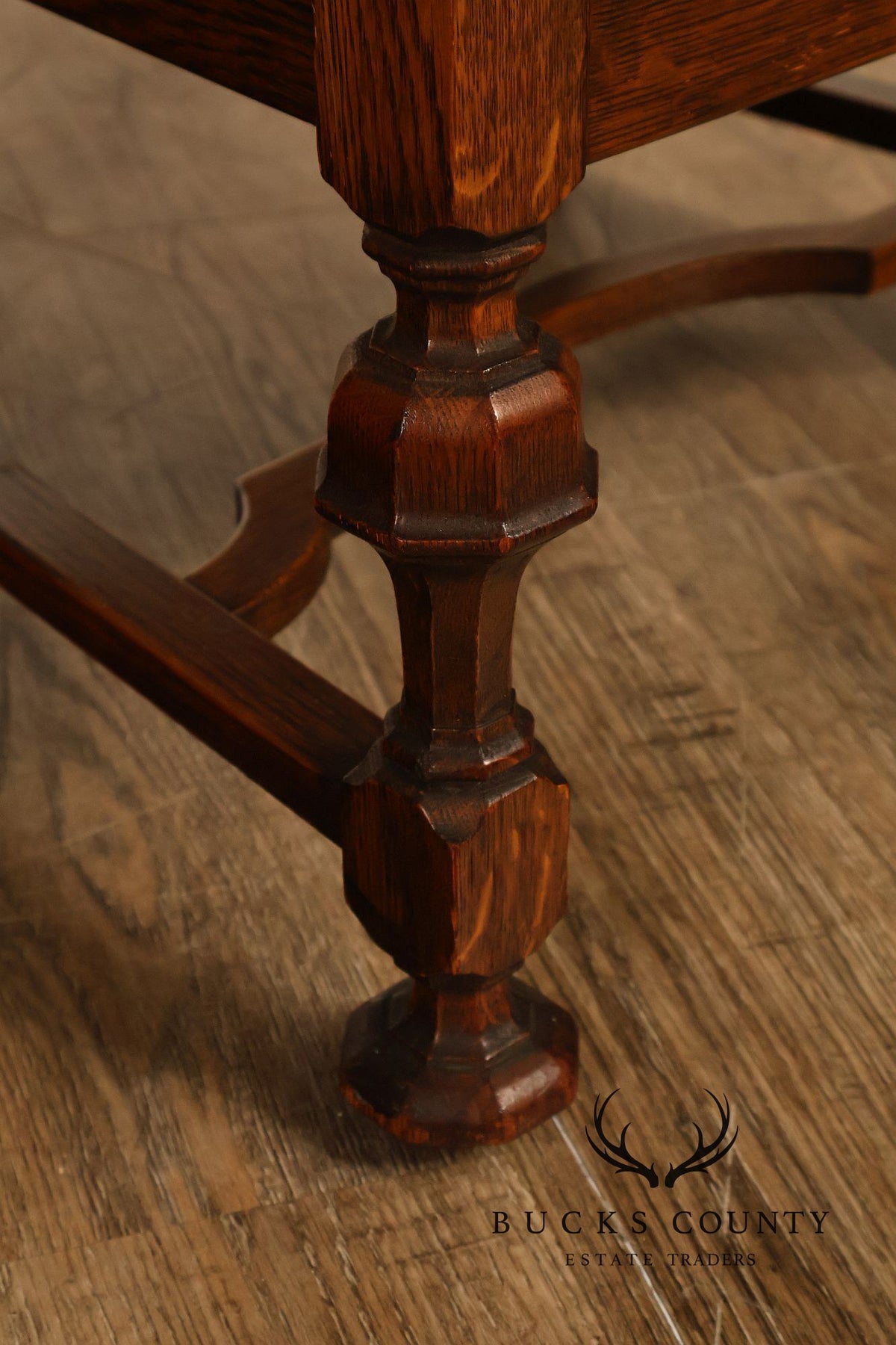 Rittercraft Arts & Crafts Cane Back Oak Armchair