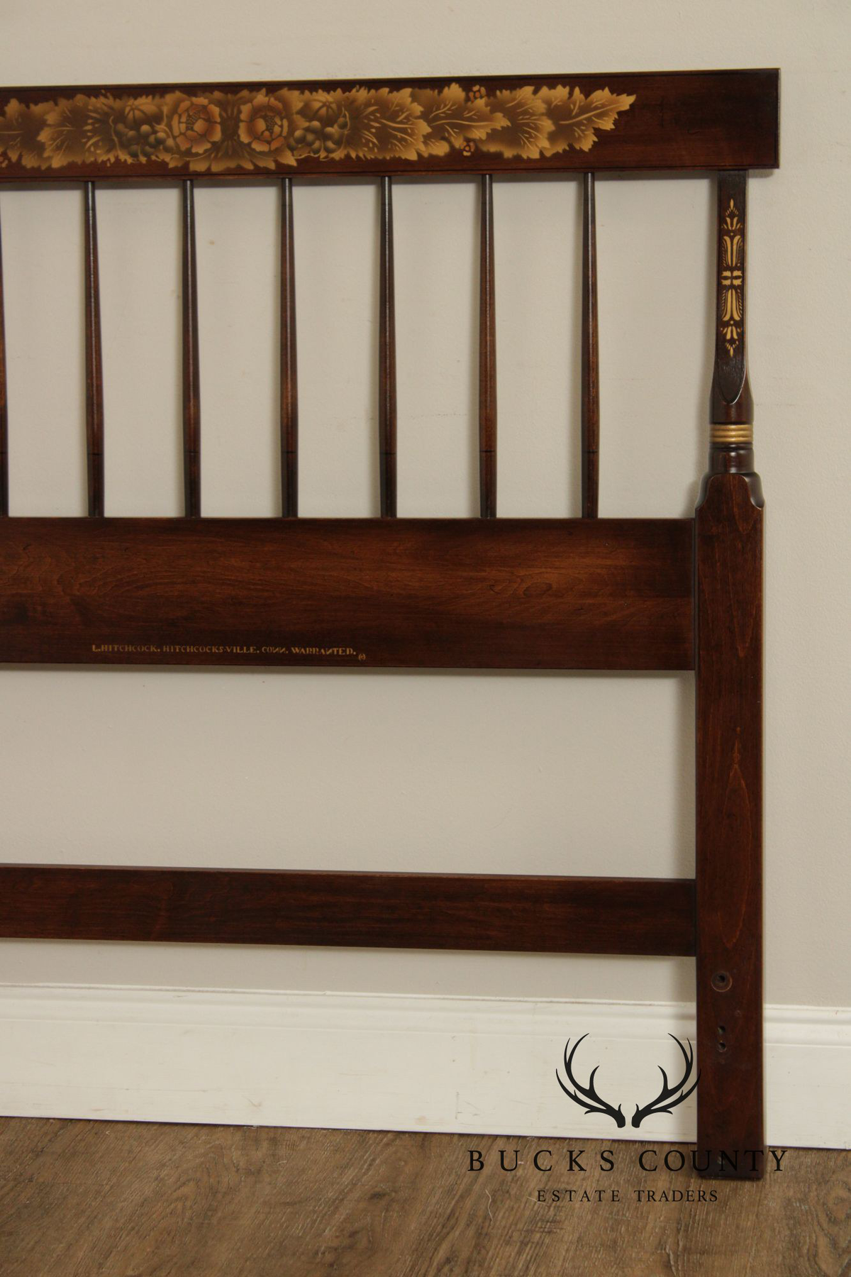Hitchcock Early American Style Spindle Twin Headboard