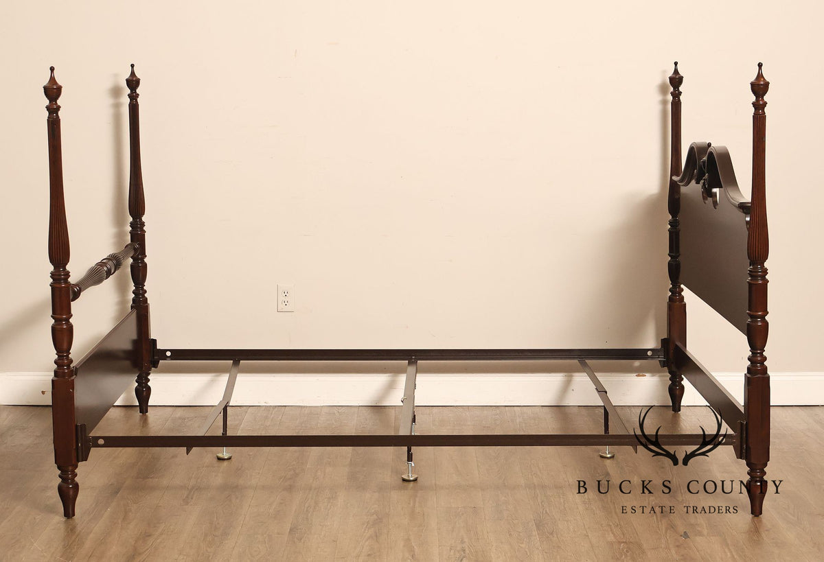 Ethan Allen 'Georgian Court' Queen Cherry Poster Bed