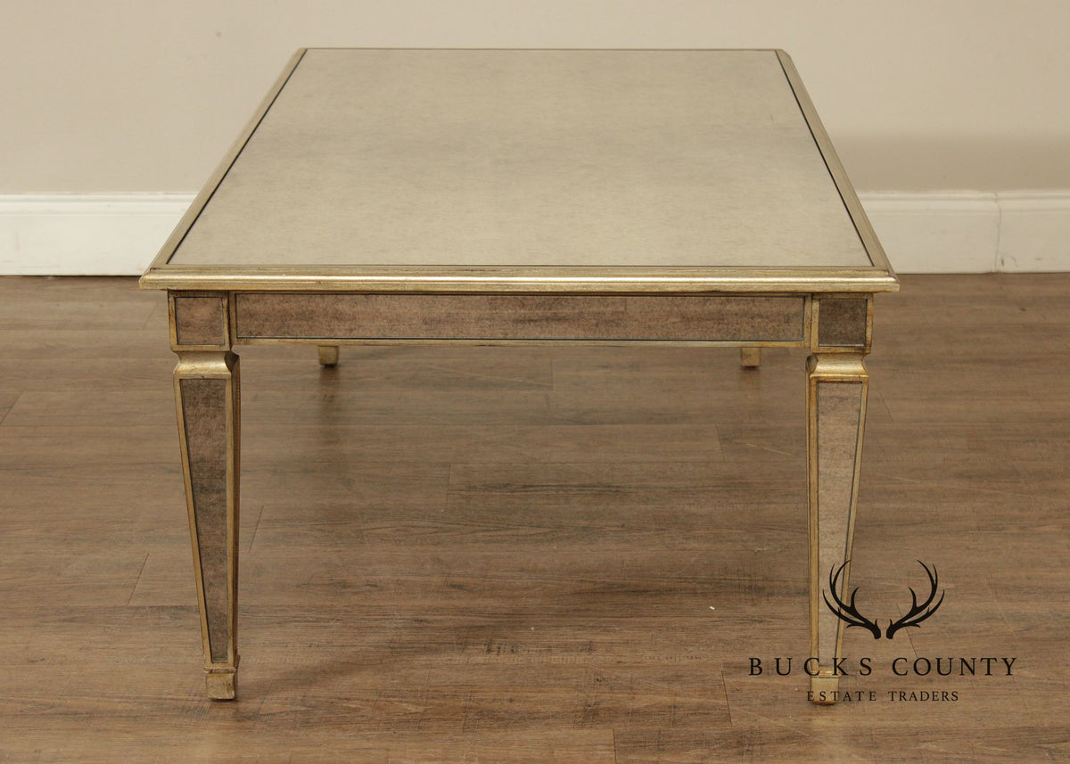 Ethan Allen Hollywood Regency Mirrored Coffee Table