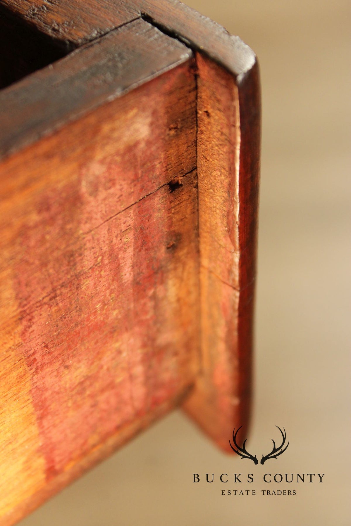 Antique Farmhouse Pine and Copper Dry Sink