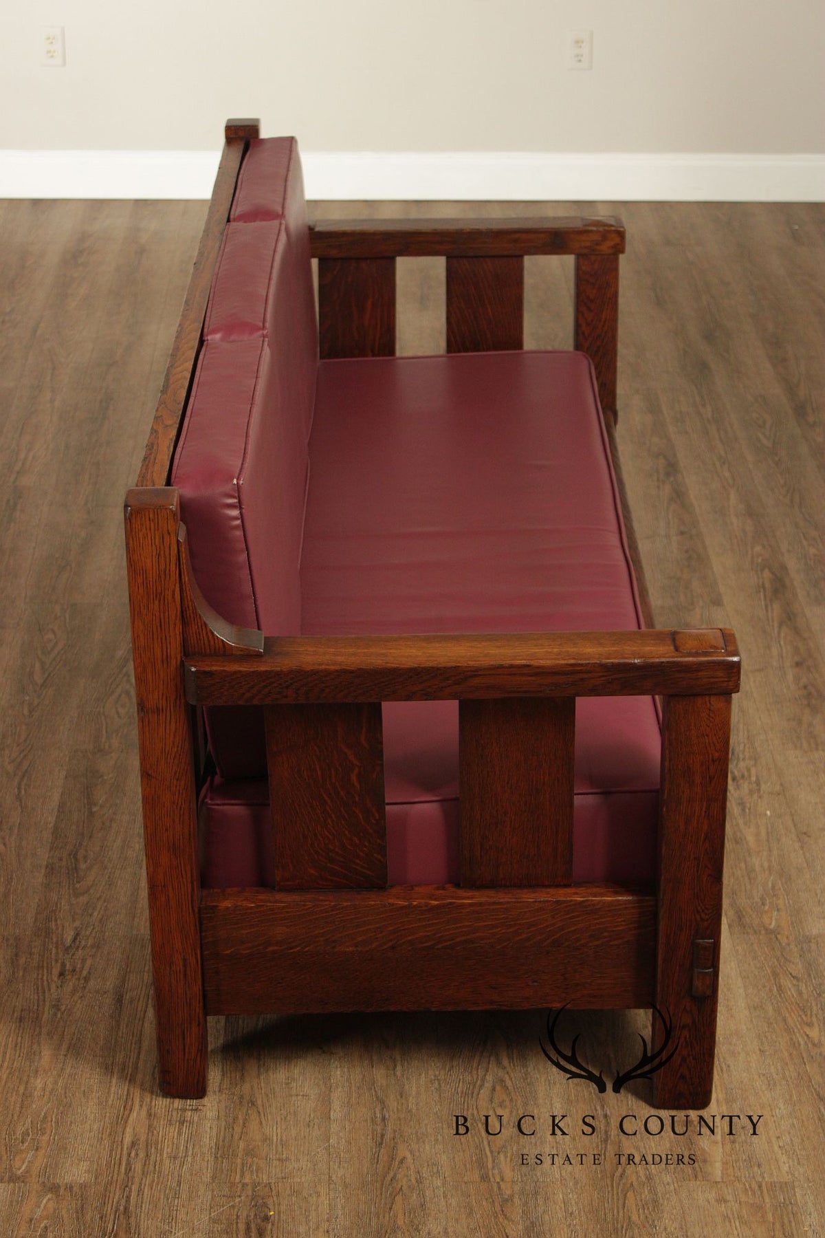 Lifetime Furniture Antique Mission Oak Sofa Settle
