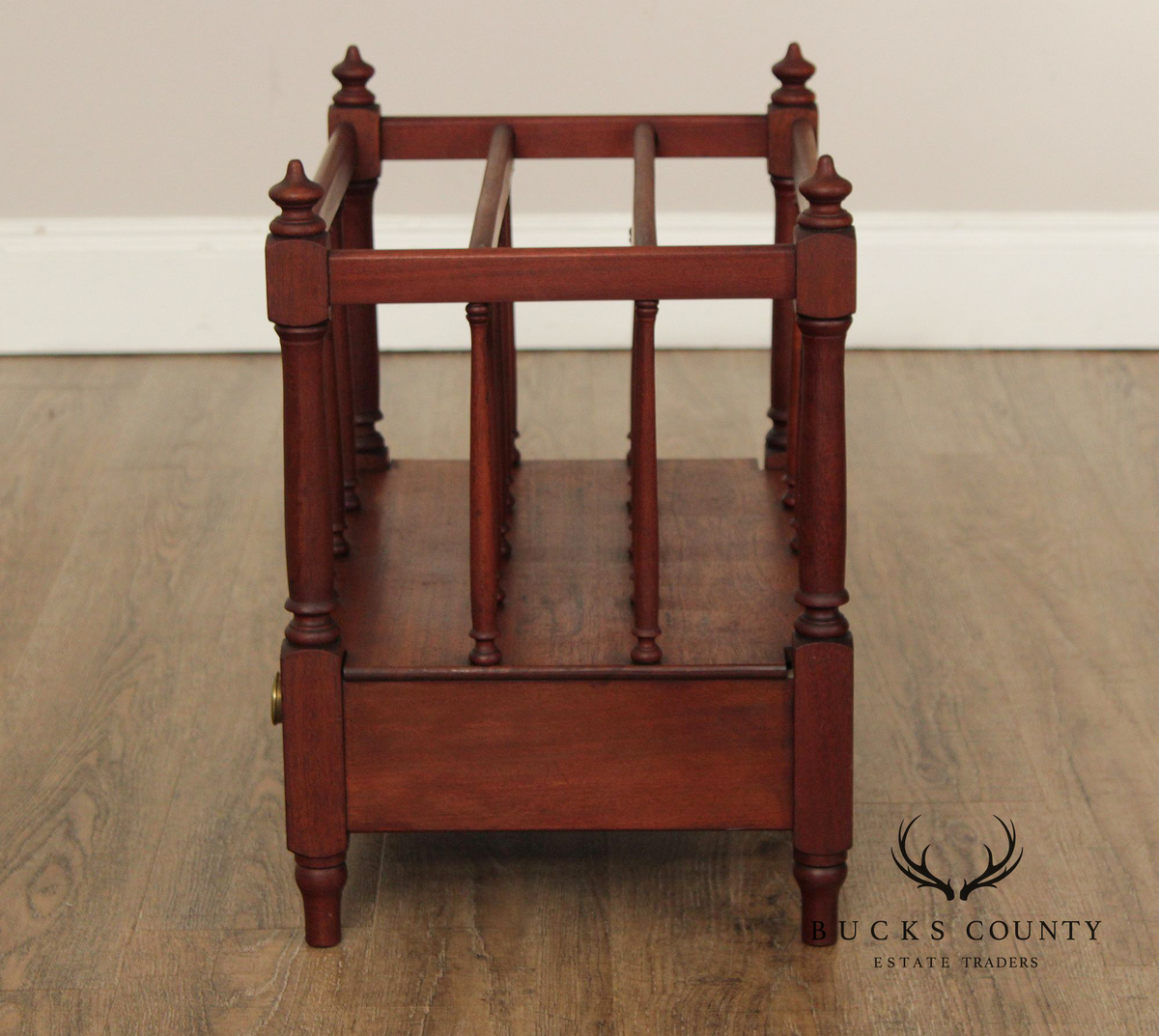 Antique Georgian Style Mahogany Canterbury