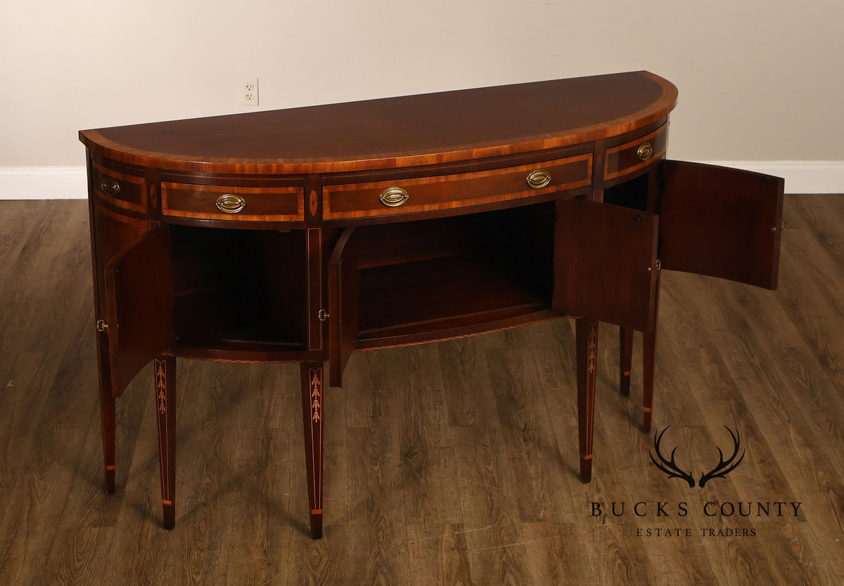 Hickory Federal Style Inlaid Mahogany Sideboard