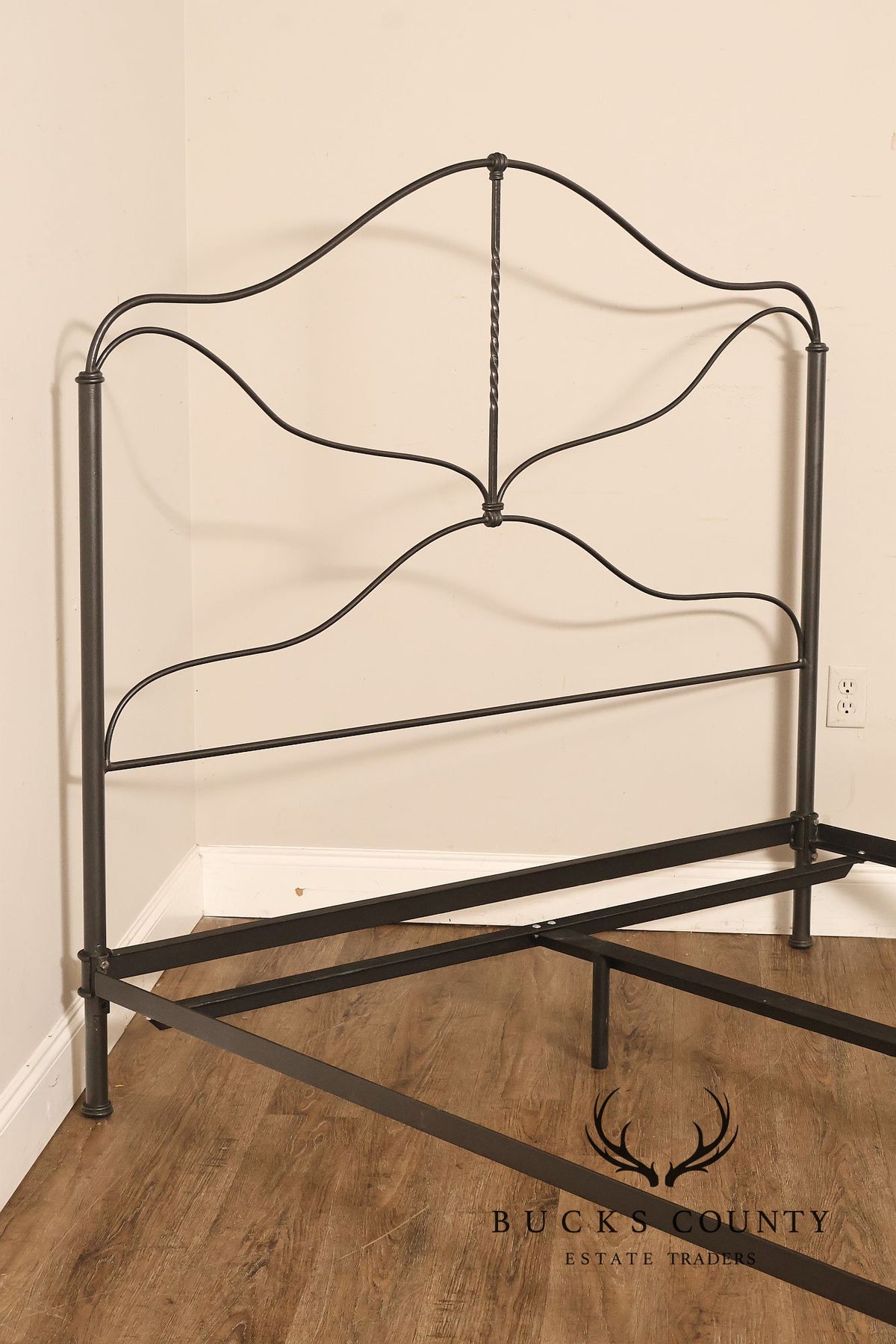 Charles P. Rogers Benicia Foundry & Iron Works Provence Wrought Iron Queen Bedframe