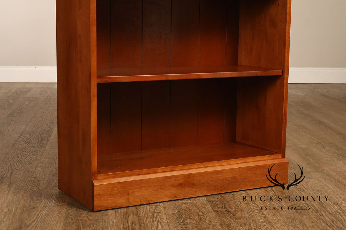 Ethan Allen 'Country Colors' Pair Of Maple Open Bookcases