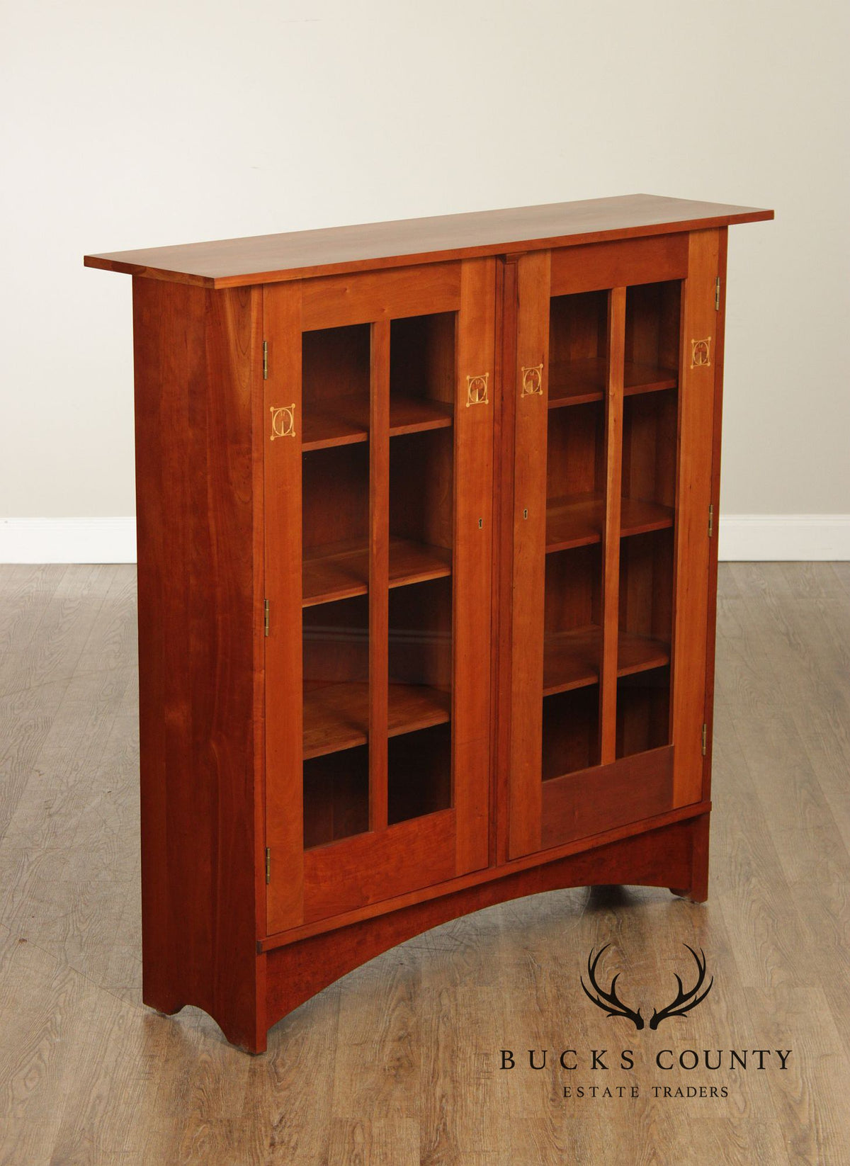 Stickley Mission Collection Cherry Harvey Ellis Bookcase Cabinet
