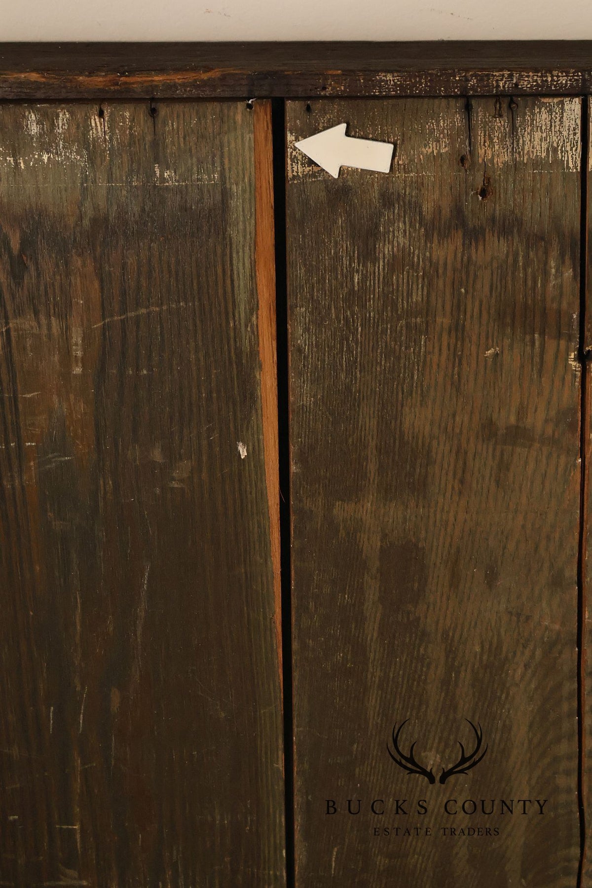 Antique Oak Shadowbox Display Case